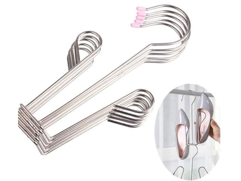 Stainless Steel Shoe Organizer Closet Storage 5 Pack Shoes image number 0