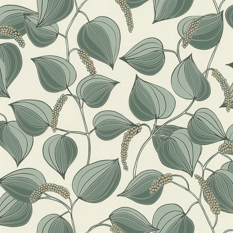 Alaia Green Leafy Vine Wallpaper image number 0