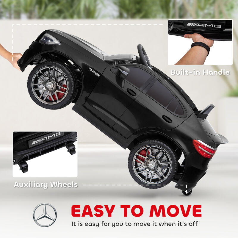BreeBe 12V Toddler Ride On Car with Remote Control, Mercedes Benz AMG GLC63S Coupe, Electric Car with 2 Speed, MP3 Player, Light, Horn, Songs, Suspension image number 6