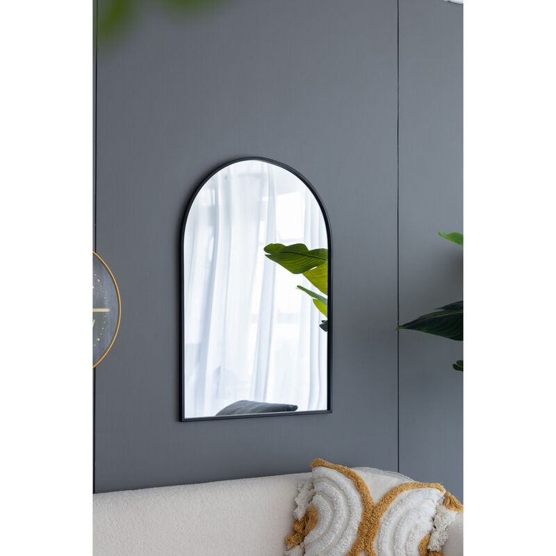 Streamdale 24'' Arched Wall Mirror with Metal Frame image number 5
