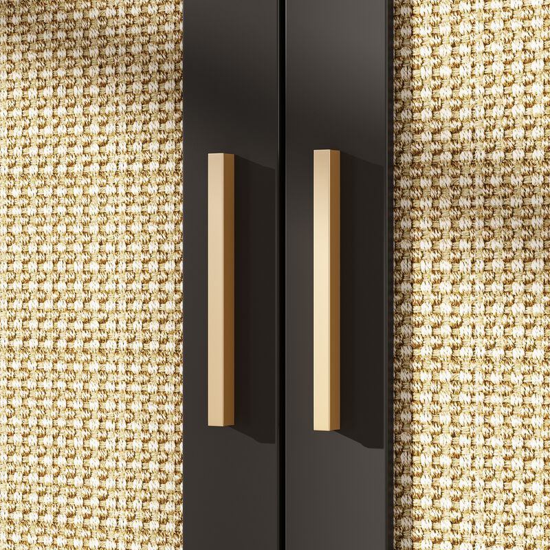 Modern Cat Litter Box Enclosure for Rooms, Black Hidden Litter Box Furniture Cat Washroom Storage with Lock Sisal Door image number 7