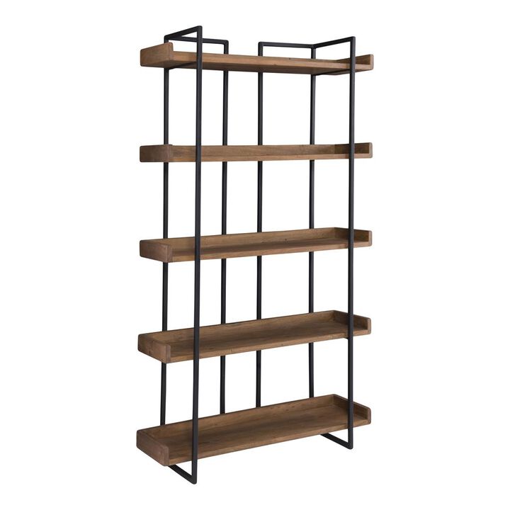 Moe's Home Collection Vancouver Bookshelf Small, Brown