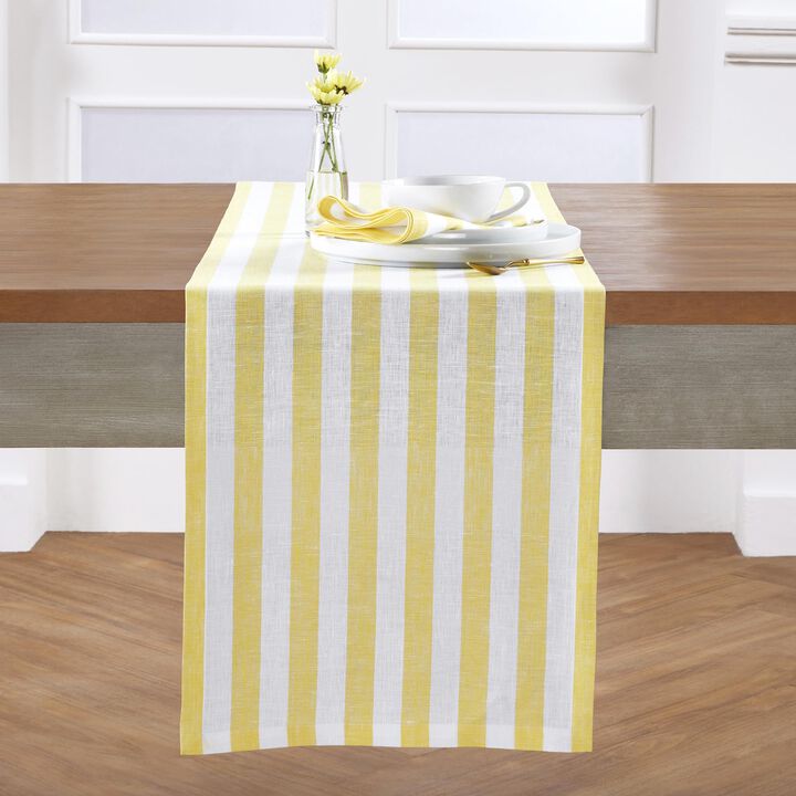 Linen Table Runner - Sorrento Stripe