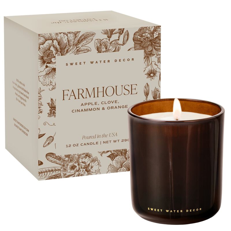 Sweet Water Decor Farmhouse 12 oz Boxed Soy Candle image number 0