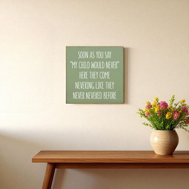 Parent Life Wood Sign Rustic Wooden Wall Decor with Humorous Family Quote