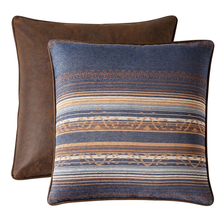 Estes Blue Reversible Euro Sham