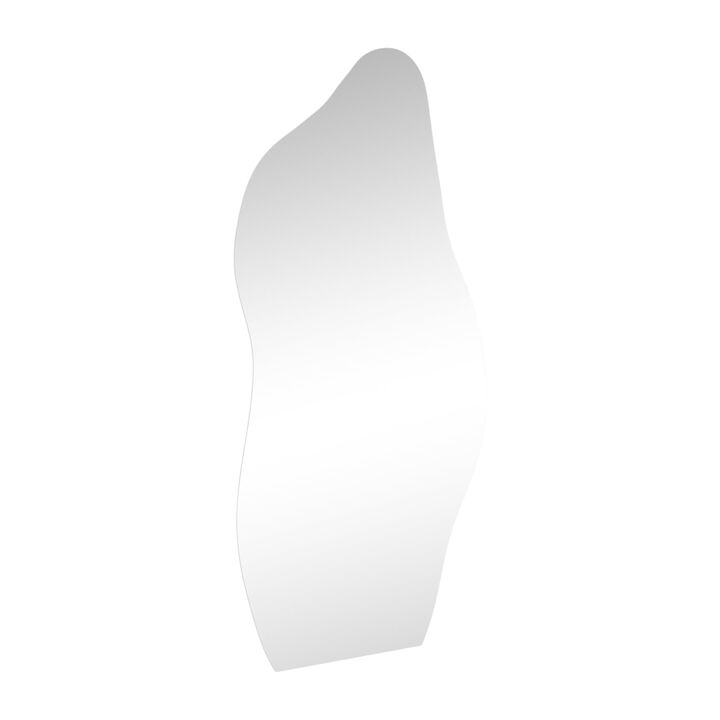 HomeRoots 71" Clear Abstract Frameless Accent Mirror