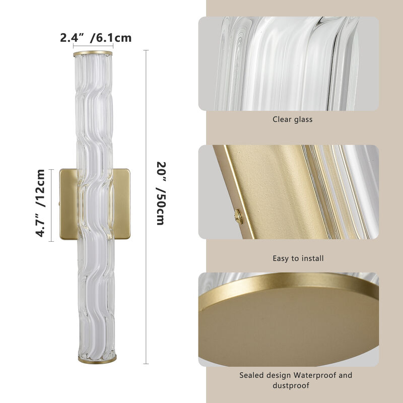 3.5 in. 1-Light LED Wall Sconce with Iron Shade (Set of 2) image number 5