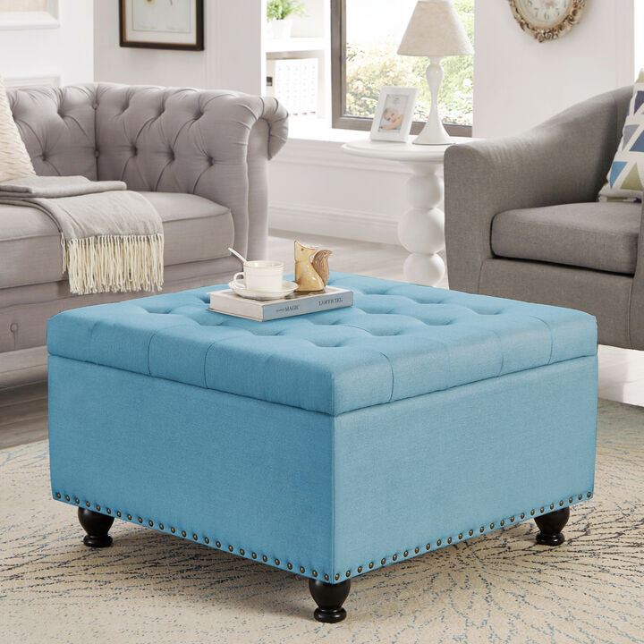 Streamdale Tufted Ottoman with Legs