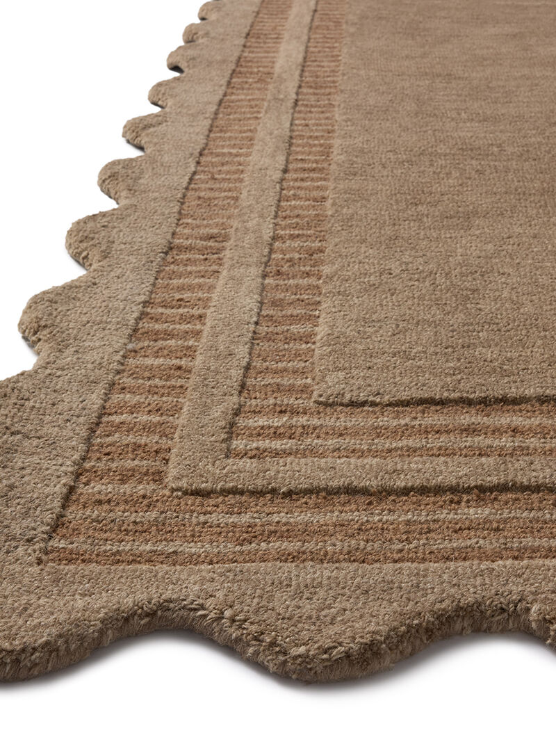 Scottie SCO01 Mocha/Clay 5' x 7'6" Rug by Chris Loves Julia x Loloi image number 2