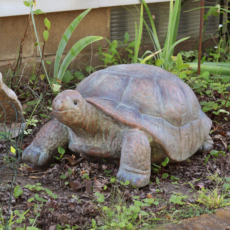Sunnydaze Talia the Tortoise Indoor/Outdoor Garden Statue - 12 in