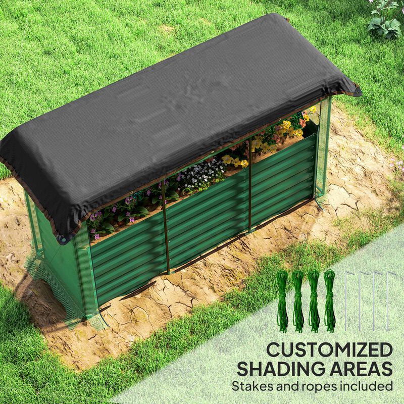 Hivvago Steel Planter Box with Shade Cloth image number 4