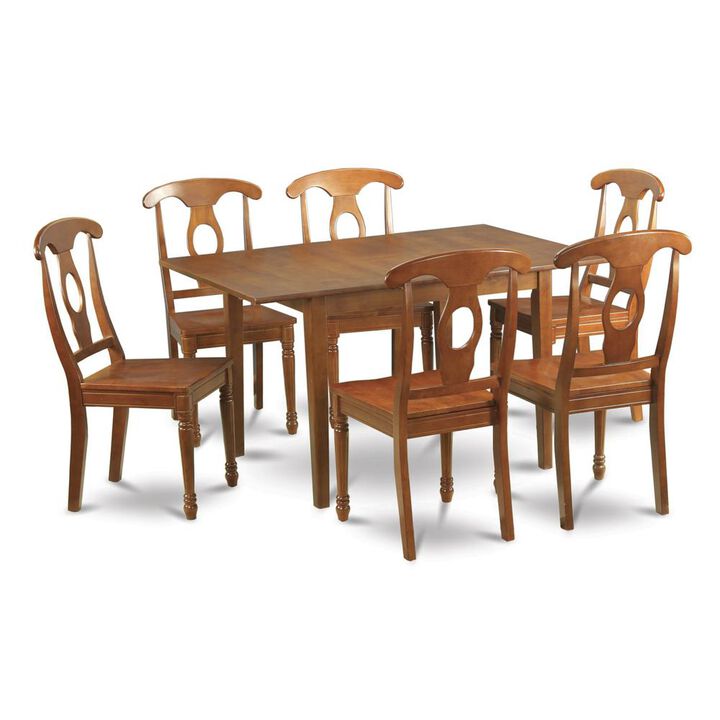 7 Pc Kitchen nook Dining set-small Table and 6 Dining Chairs