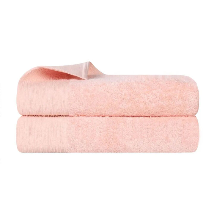 Absorbent Rayon Wicker Bath Sheets 2-Piece Set for Everyday Use