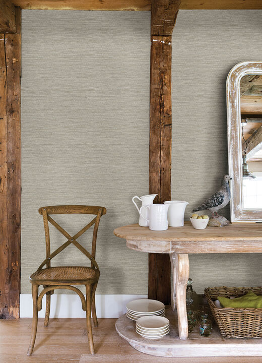 Plaited Grass Grey Wallpaper