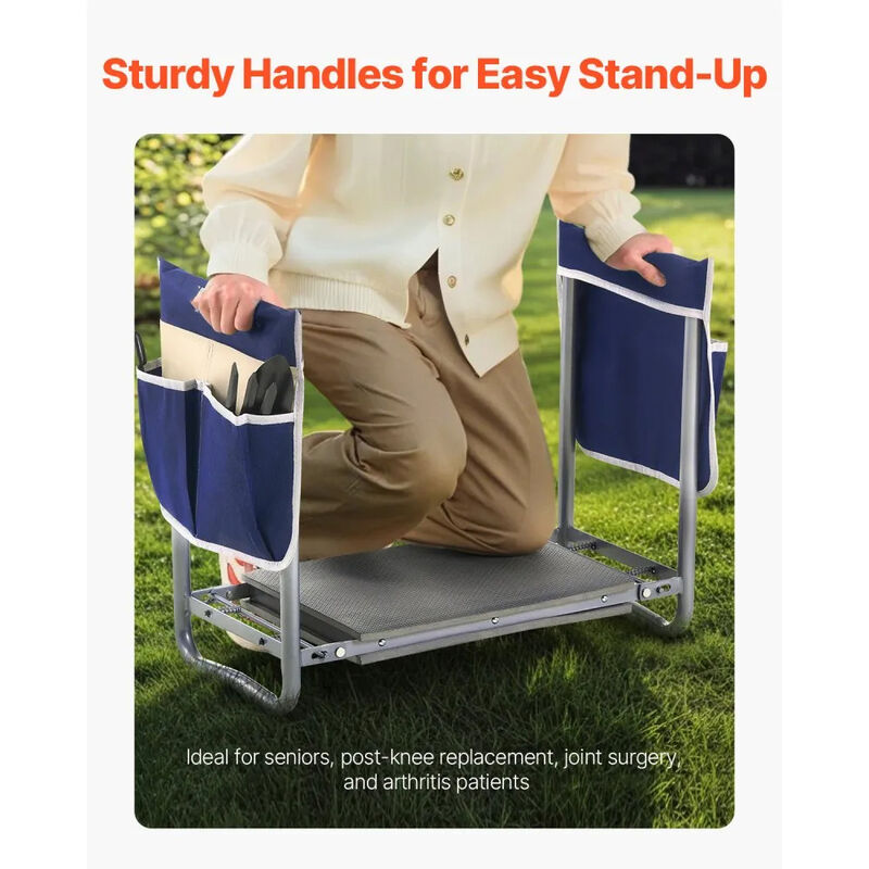 2-in-1 Folding Garden Kneeler with EVA Pad Heavy Duty Garden Stool image number 4