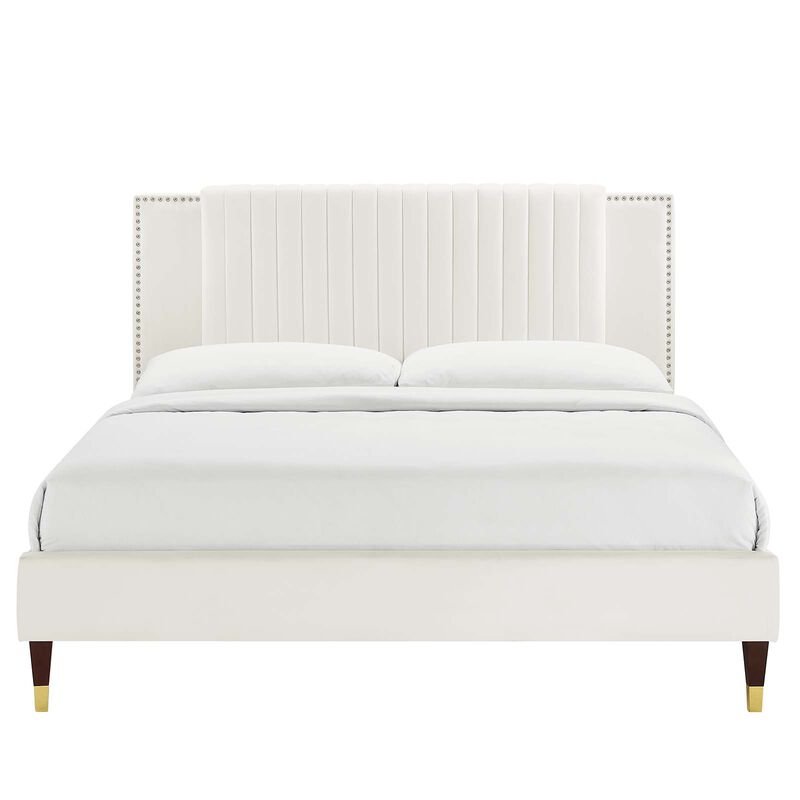 Modway - Zahra Channel Tufted Performance Velvet Full Platform Bed image number 3