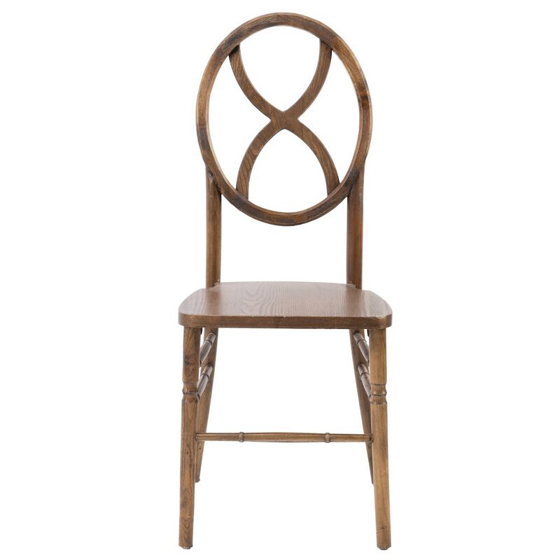 Commerical Seating Products Diamond Real Dark Walnut Wood Chairs