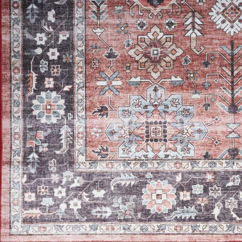 HomeRoots Oriental Distressed Non Skid Runner Rug image number 2
