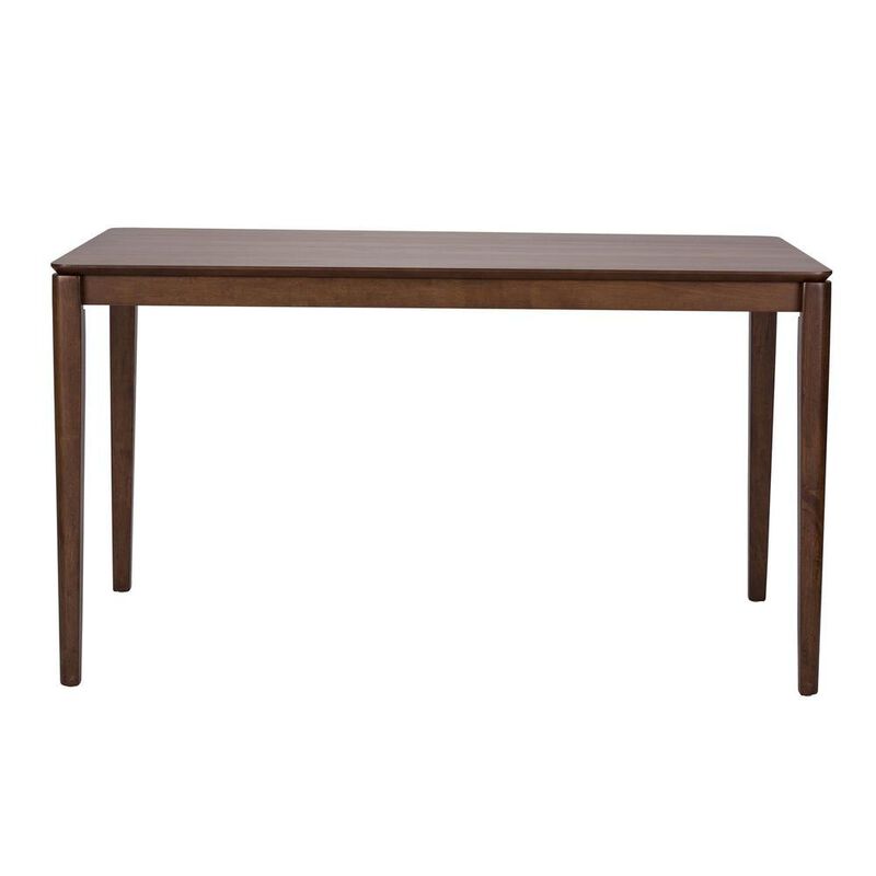 Starlight Canyon Home Brown Rectangular Dining Table, Solid + Manufactured Wood, Farmhouse Style