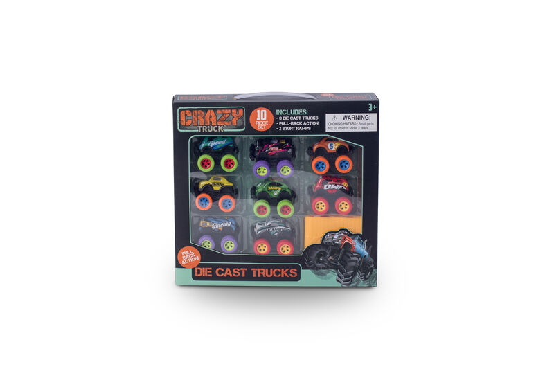 10pc Crazy Die Cast Set