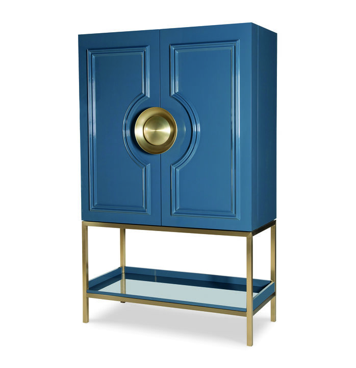 Blue Bar Cabinet