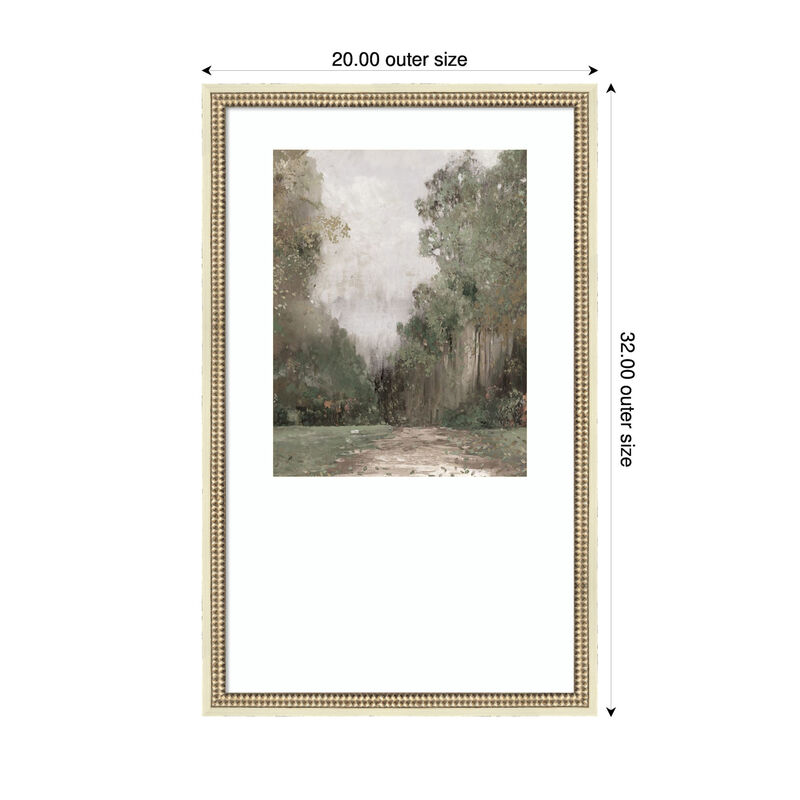 Misty Garden Pathway by PI Studio Wood Framed Wall Art Print image number 2