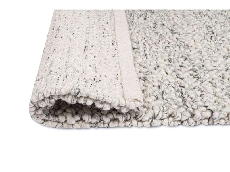 Ollie Grey and Ivory Marble Looped Rug image number 10