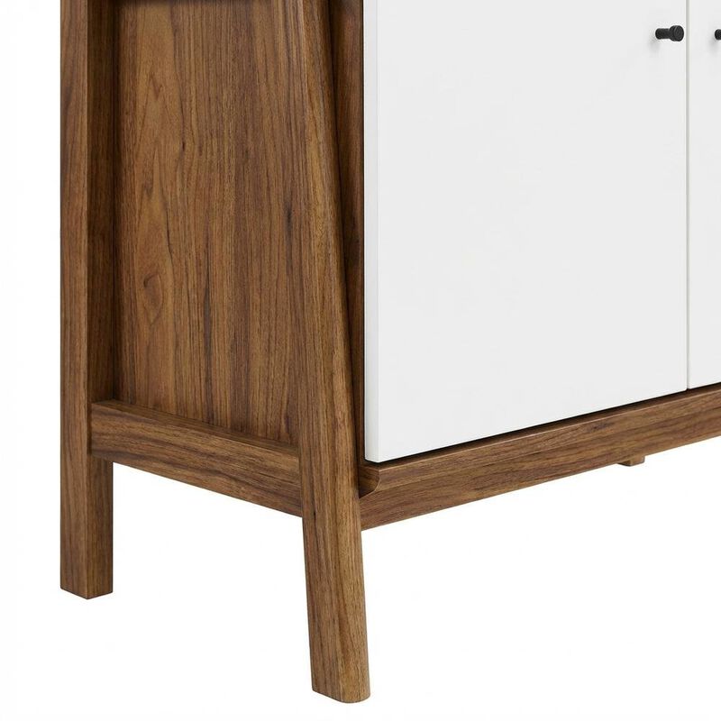 Wooden Bookshelf in Natural Finish with Open Storage Design image number 2