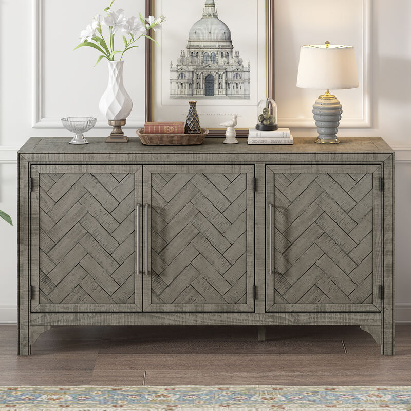 Merax Modern Storage Cabinet Sideboard with Adjustable Shelves