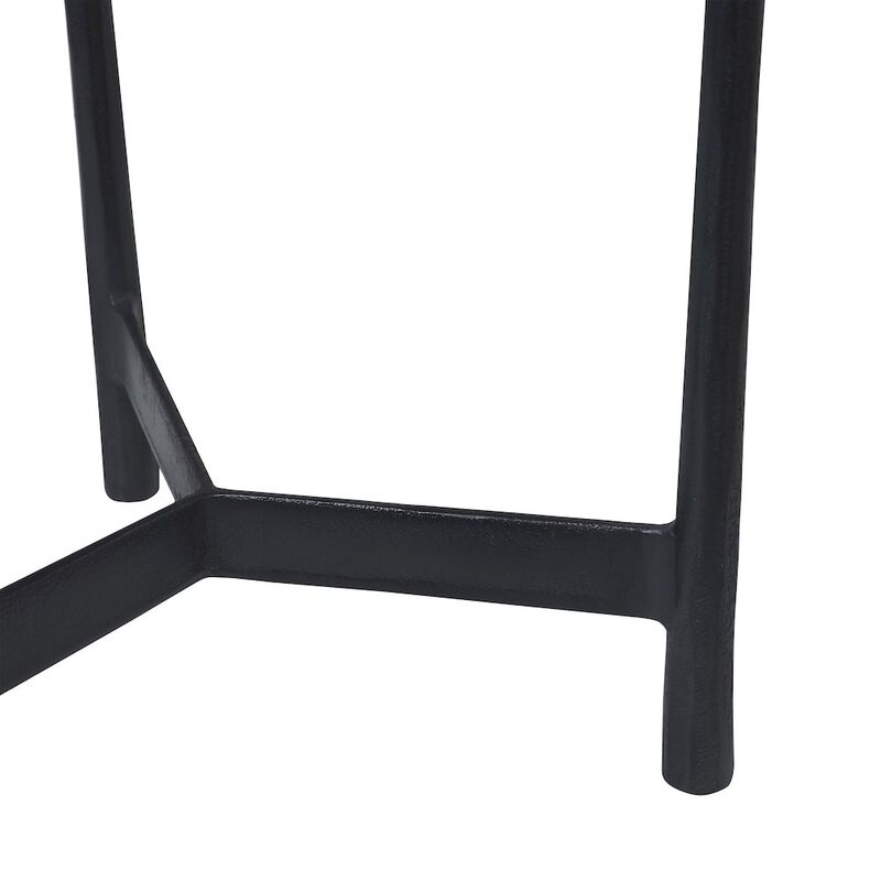 Renwil Avila Side Table In Black Color