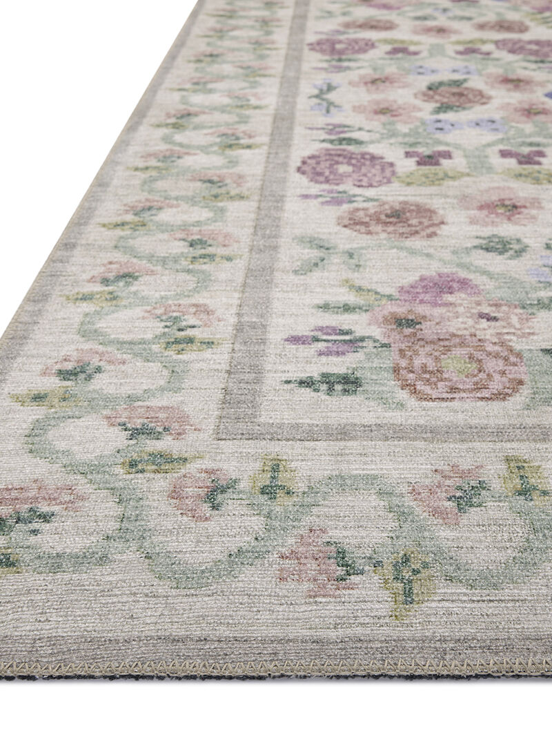 Rosa RSA-01 Ivory 18" x 18" Sample Rug by Rifle Paper Co.