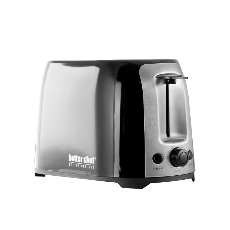 Better Chef Cool Touch Wide-Slot Toaster- Black image number 3