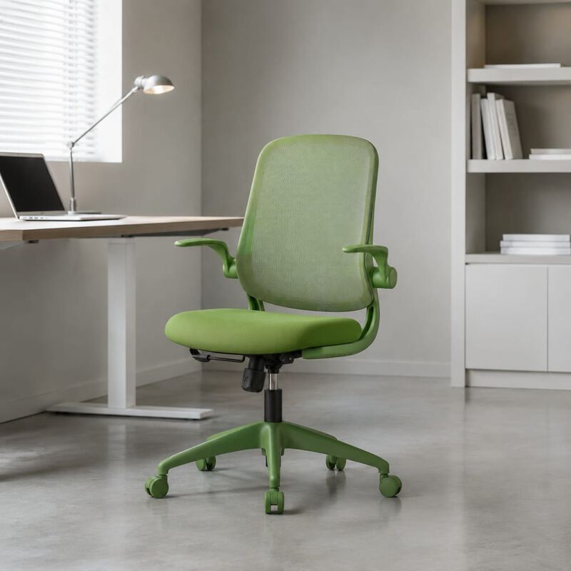 GOODSILO Ergonomic 350LBS Office Chair with Mesh Back, Molded Foam, Flip Armrests, Tilt and Height Adjustment for Home Office Use image number 2