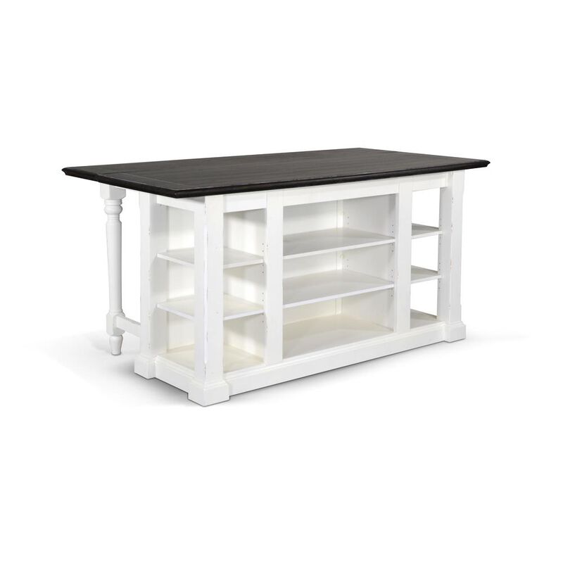 Sunny Designs Carriage House Kitchen Island, 13 Drop Leaf
