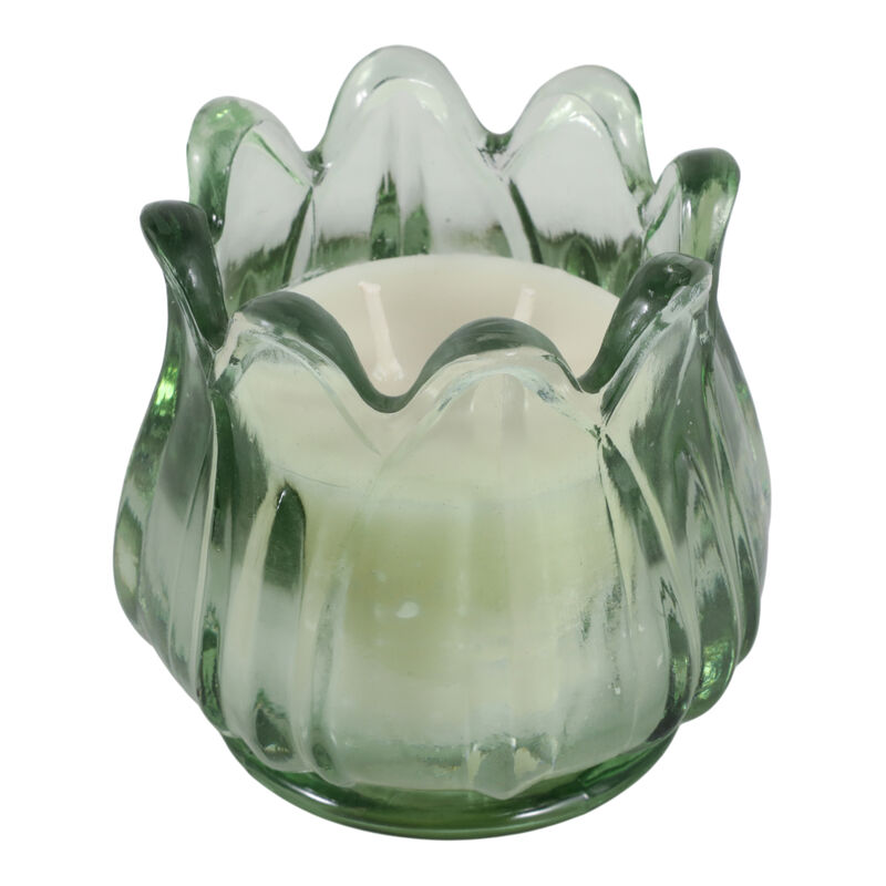 Gardenia Tulip Glass Candle image number 3