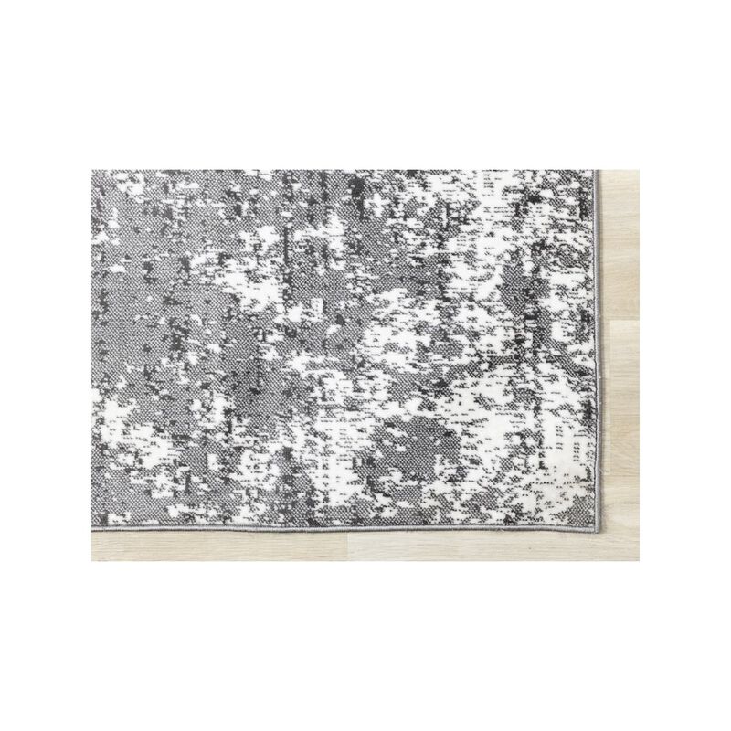 Novelle Home Classic Carpet Grey Polyester 5x7 Rug, Distressed Rug for Living Room image number 5