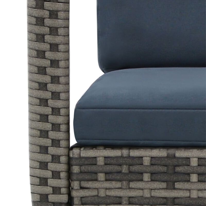 vidaXL Garden Rocking Chair Poly Rattan Anthracite