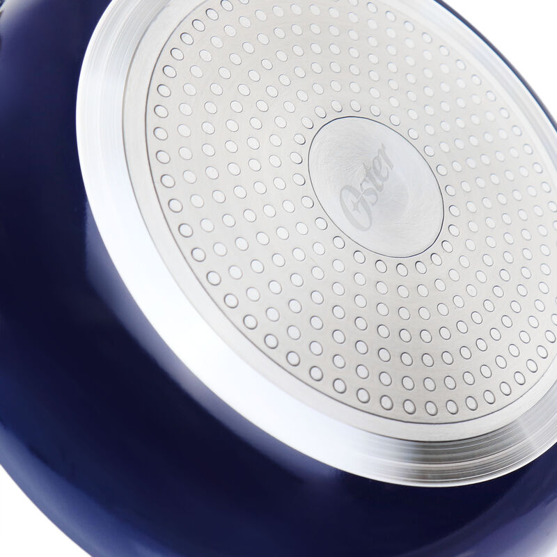 Oster 7 Piece Non Stick Aluminum Cookware Set in Blue