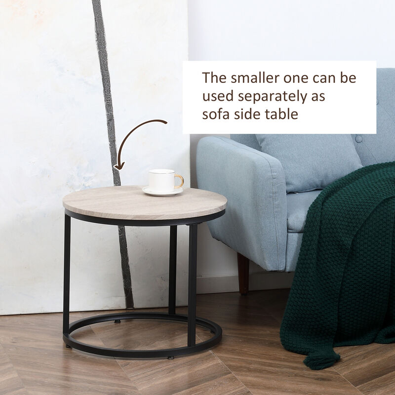 Round Rattan Coffee Table for Living Room, Balcony, or Outdoor Patio