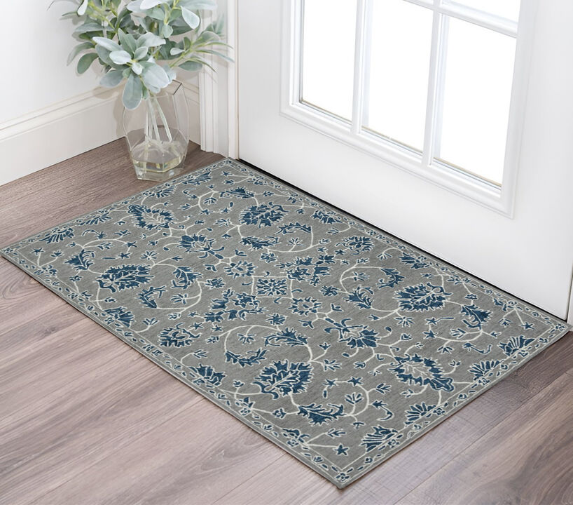 HomeRoots Oriental Hand Woven Area Rug With Fringe