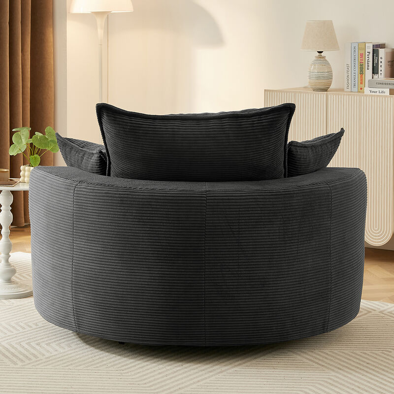 Merax 360&deg; Swivel Sofa Chair Accent Barrel Chair