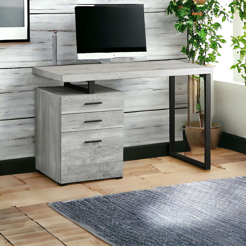 Home Office Computer Desk – 3-Drawer Storage Table for Study or Work