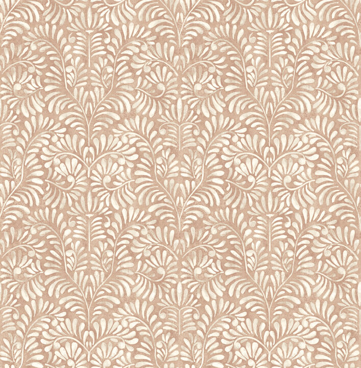 Elma Rust Fiddlehead Wallpaper
