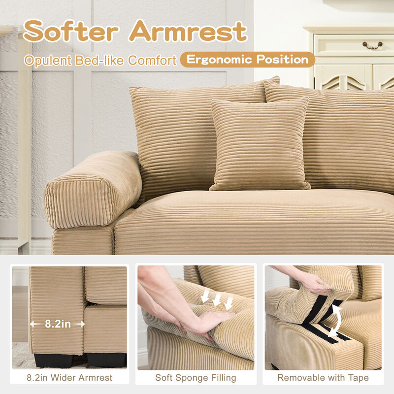 Meksik Oversized Cloud U‑Shape Modular Sectional Sofa image number 7