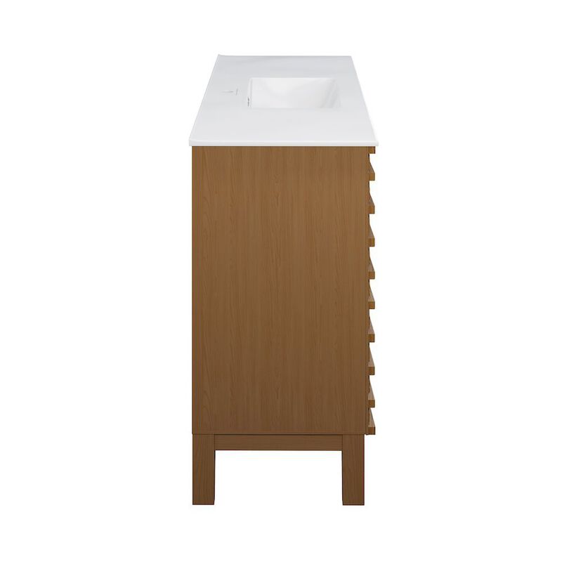 Cascade 48 in. Bathroom Vanity with 3-Hole Ceramic Sink Top image number 9