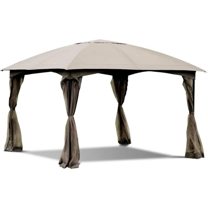 Fully Enclosed Outdoor Gazebo with Removable 4 Walls