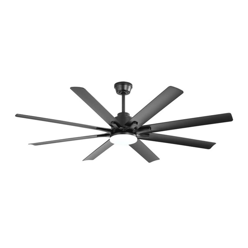 66 Inch Ceiling Fan With Dimmable Led Light 8 ABS Blades Smart Remote Control Reversible DC Motor image number 0