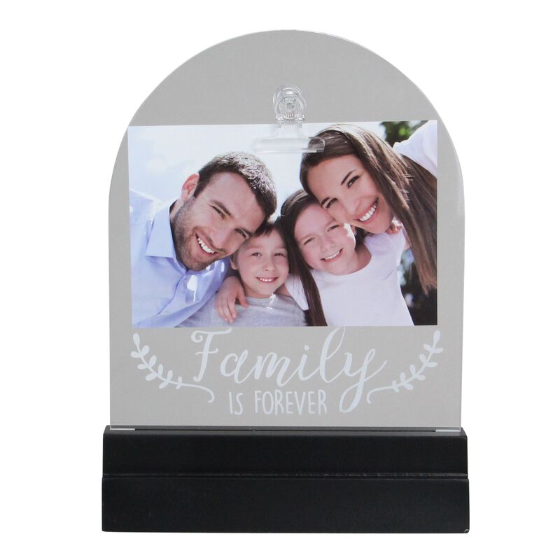 LED Lighted Family Is Forever Picture Frame with Clip - 4" x 6"