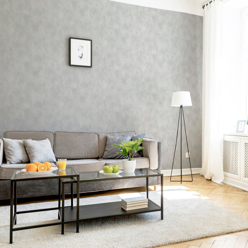 Victor Grey Plaster Wallpaper image number 2